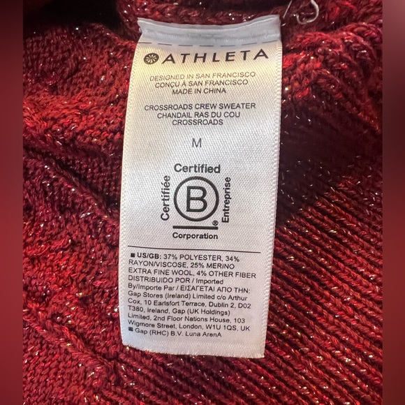 NWOT Athleta Sparkle Crossroads Crew Sweater - Picture 9 of 13